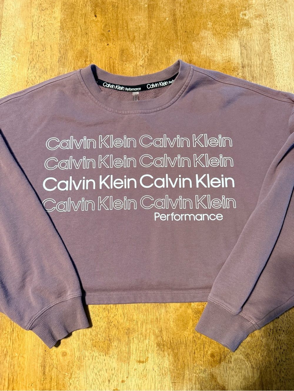 Calvin Klein Performance Crewneck Cropped Sweatshirt